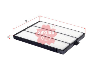 Cabin Air Filter (ဒြပ်စင်)၊ SAKURA၊ 79370-S1A-G01၊ CA-1603၊ HONDA (126352)