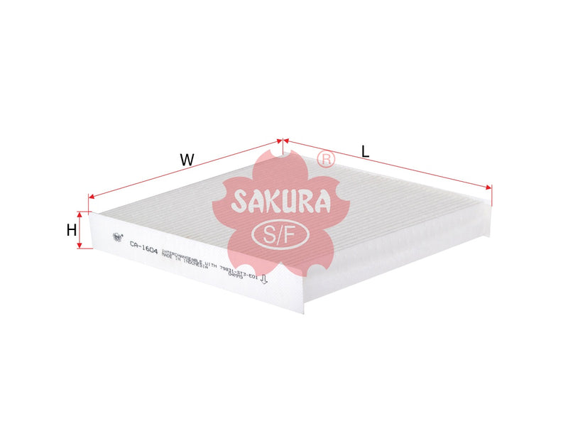 SAKURA,, Cabin Air Filter (Element), 79831-ST3-E01, CA-1604, ROVER