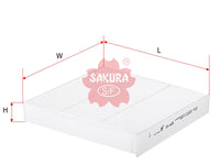ไส้กรองอากาศห้องโดยสาร(Element), SAKURA, 80291-SAA-E01, CA-1605, HONDA (126272)