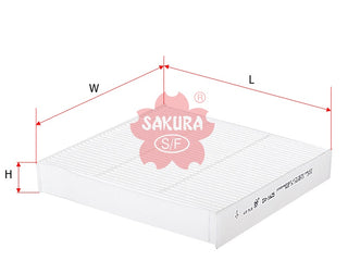 Cabin Air Filter (ဒြပ်စင်)၊ SAKURA၊ 80291-SAA-E01၊ CA-1605၊ HONDA (126272)
