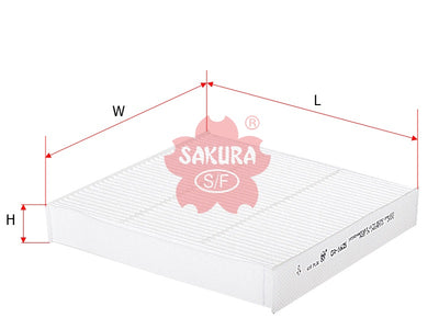 ไส้กรองอากาศห้องโดยสาร(Element), SAKURA, 80291-SAA-E01, CA-1605, HONDA (126272)