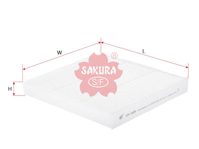 ไส้กรองอากาศห้องโดยสาร(Element) SAKURA, 80292-SWA-003, CA-1606, HONDA (126082)