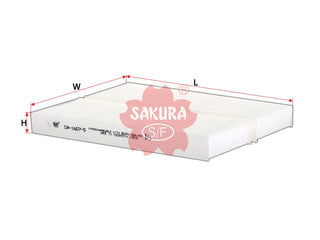 Cabin Air Filter (ဒြပ်စင်)၊ SAKURA၊ 80291-S84-A01၊ CA-1607-S၊ HONDA (126335)