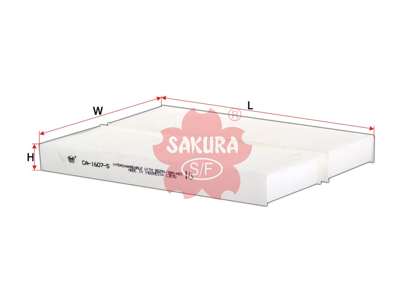 SAKURA,, Cabin Air Filter (Element), 80291-S84-A01, CA-1607-S, HONDA