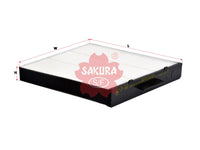 Cabin Air Filter (Element)၊ SAKURA၊ 08R79-S04-A00၊ CA-1608၊ HONDA (126281)