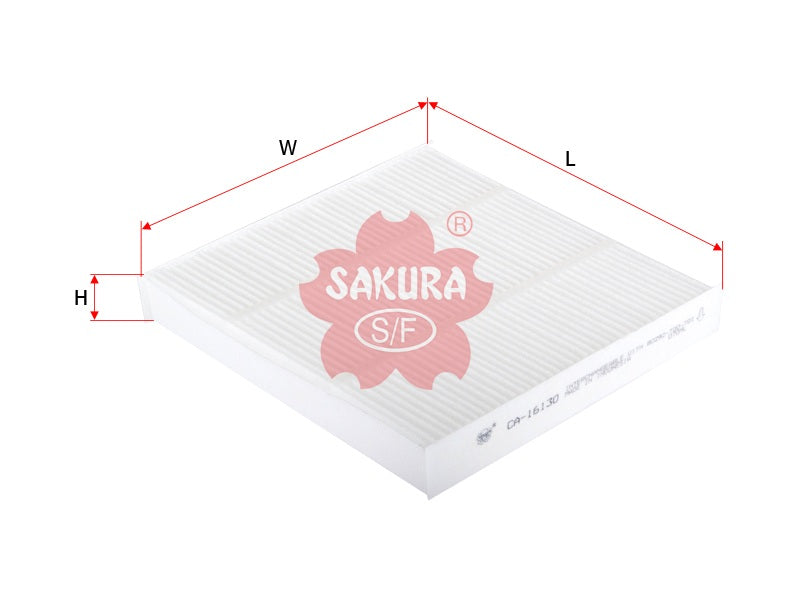 ไส้กรองอากาศห้องโดยสาร(Element) SAKURA, 80292-TG0-Q02, CA-16130, HONDA (126274)