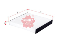 ไส้กรองอากาศห้องโดยสาร(Element) SAKURA, 88880-22030, CA-16150, TOYOTA (124224)