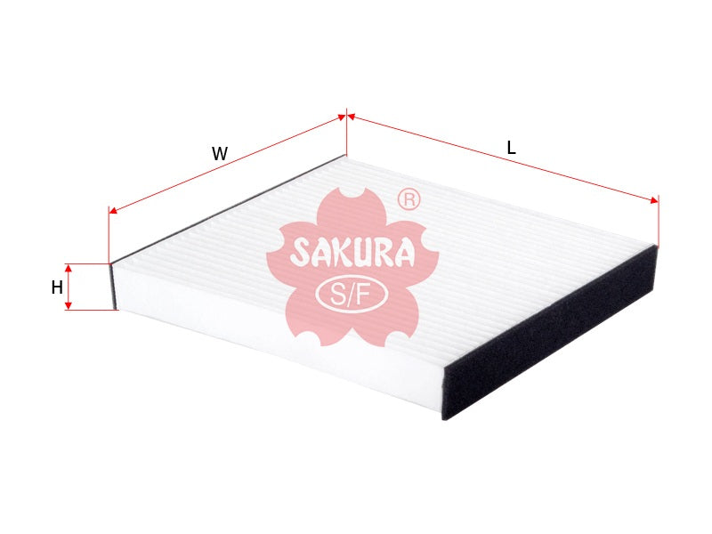 ไส้กรองอากาศห้องโดยสาร(Element) SAKURA, 88880-22030, CA-16150, TOYOTA (124224)