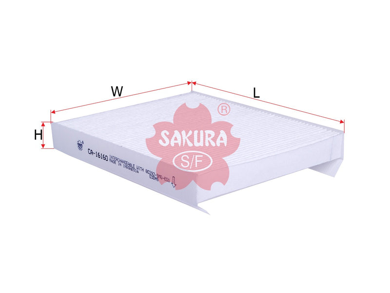 SAKURA,, Cabin Air Filter (Element), 80292-SMG-E01, CA-16160, HONDA