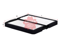 SAKURA,, Cabin Air Filter (Element), DC35-61-J6X, CA-1702, MAZDA