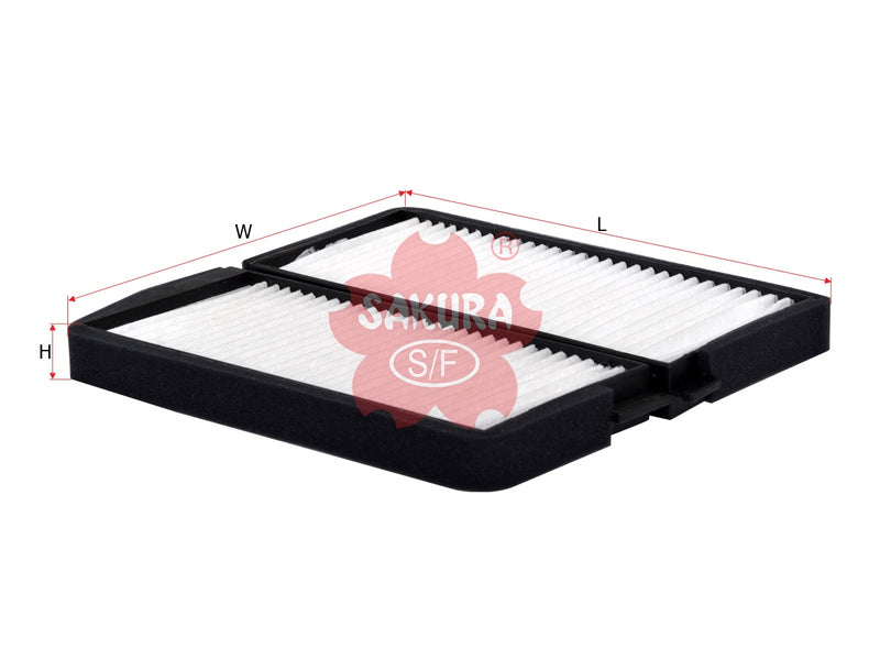 ไส้กรองอากาศแอร์(Element), SAKURA, DC35-61-J6X, CA-1702, MAZDA (125394)