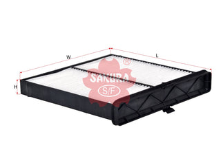 Cabin Air Filter (ဒြပ်စင်)၊ SAKURA၊ DB9L-61-J6X၊ CA-17180၊ MAZDA (125407)