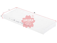 ไส้กรองอากาศแอร์(Element), SAKURA, 999M1-VR056, CA-1809, NISSAN (124115)