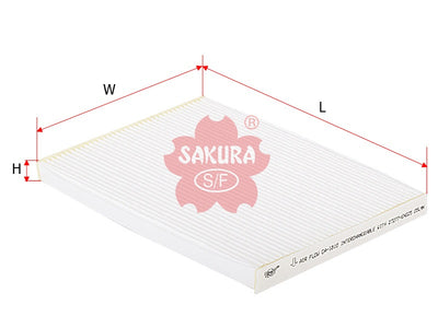 ไส้กรองอากาศแอร์(Element), SAKURA, 999M1-VS007, CA-1810, NISSAN (123896)