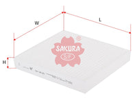 ไส้กรองอากาศแอร์(Element) SAKURA, 6447ZX, CA-18120, HOLDEN (124954)