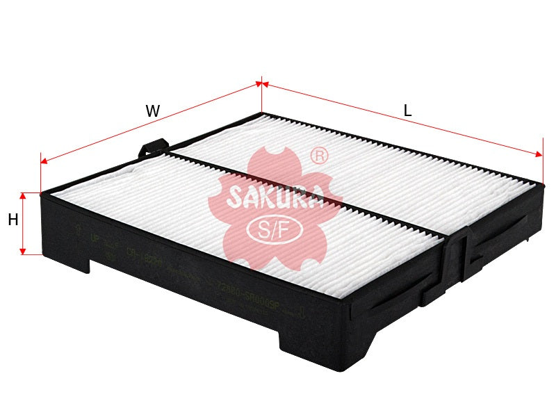 SAKURA,, Cabin Air Filter (Element), 72880-SA010, CA-18220, SUBARU