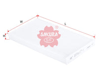 ไส้กรองอากาศห้องโดยสาร(Element), SAKURA, 27891-1FA0A, CA-18270, NISSAN (125269)
