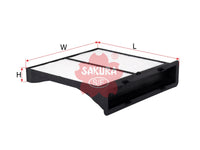 ไส้กรองอากาศแอร์(Element), SAKURA, X7288-FG010, CA-18280, SUBARU (124118)