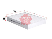 SAKURA,, Cabin Air Filter (Element), 27277-4BU0A, CA-18360, NISSAN