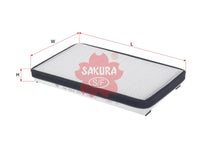 ไส้กรองอากาศห้องโดยสาร(Element), SAKURA, 89031230, CA-1914, FORD (125176)