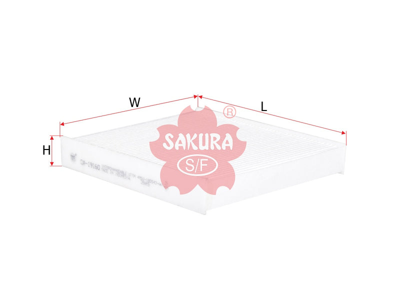 SAKURA,, Cabin Air Filter (Element), 3078037-6, CA-19160, VOLVO