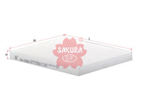 ไส้กรองอากาศห้องโดยสาร(Element), SAKURA, BE8Z-19N619-A, CA-19220, FORD (126682)
