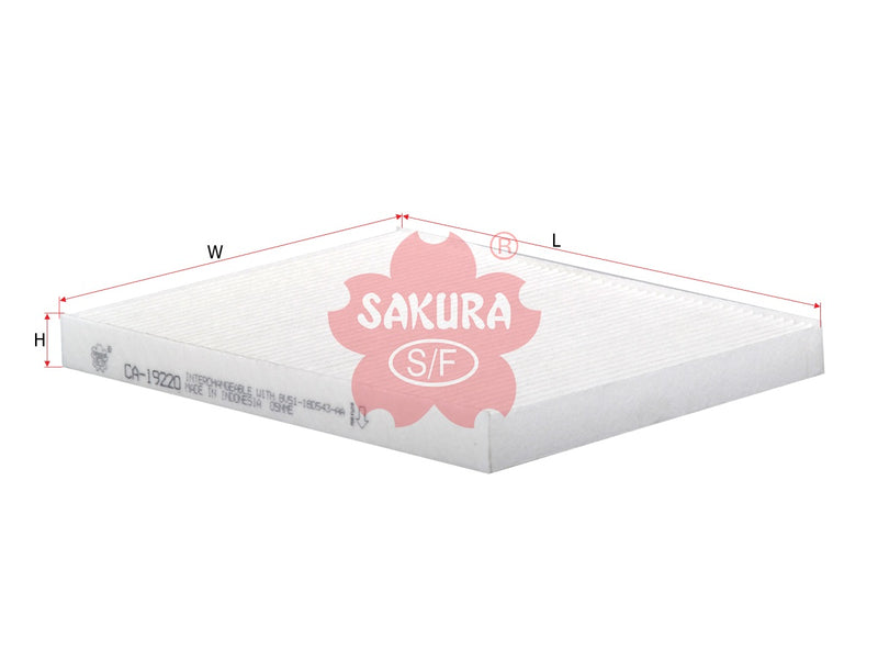 SAKURA,, Cabin Air Filter (Element), BE8Z-19N619-A, CA-19220, FORD