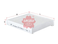 SAKURA,, Cabin Air Filter (Element), 77364561, CA-22040, CITROEN