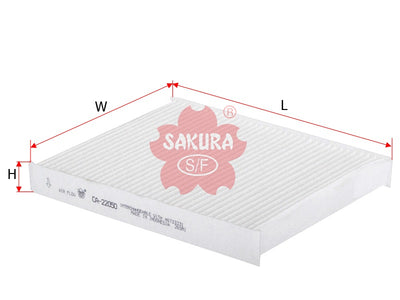 SAKURA,, Cabin Air Filter (Element), 77362394, CA-22050, FIAT