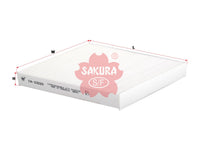 ไส้กรองอากาศห้องโดยสาร(Element) SAKURA, 93182436, CA-23020, HOLDEN (126083)