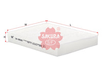 SAKURA,, Cabin Air Filter (Element), 77 00 424 098, CA-25020, RENAULT