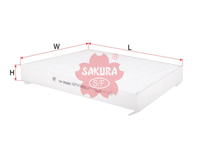 ไส้กรองอากาศห้องโดยสาร(ไส้กรอง) SAKURA, A203 830 02 18, CA-26020, MERCEDES-BENZ (124850)