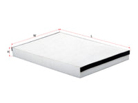 SAKURA,, Cabin Air Filter (Element), 2E0 819 638, CA-26080, MERCEDES-BENZ