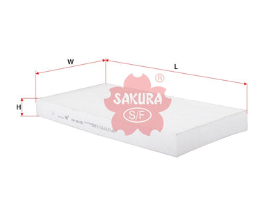 ไส้กรองอากาศห้องโดยสาร(Element), SAKURA, V30-31-1045-1, CA-26100, MERCEDES-BENZ (124815)