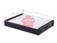 ไส้กรองอากาศห้องโดยสาร(Element), SAKURA, P8790-3D000, CA-2802, HYUNDAI (125849)