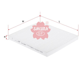 SAKURA,, Cabin Air Filter (Element), P8790-1F200A, CA-2807, KIA