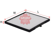 SAKURA,, Cabin Air Filter (Element), 97133-07010, CA-2808, KIA