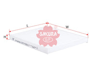 SAKURA,, Cabin Air Filter (Element), 97133-1P000, CA-28140, HYUNDAI