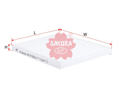 SAKURA,, Cabin Air Filter (Element), 97133-1P000, CA-28140, HYUNDAI