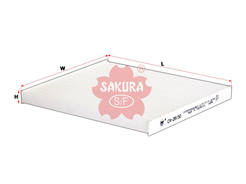 SAKURA,, Cabin Air Filter (Element), 97133-2E250, CA-28150, KIA