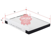 SAKURA,, Cabin Air Filter (Element), 97100-1E000, CA-28160, HYUNDAI