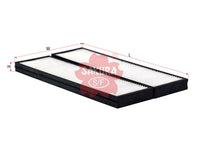 SAKURA,, Cabin Air Filter (Element), 97133-1J000, CA-28190-S, HYUNDAI