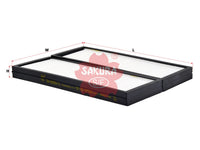 SAKURA,, Cabin Air Filter (Element), 97133-4P000, CA-28350-S, HYUNDAI