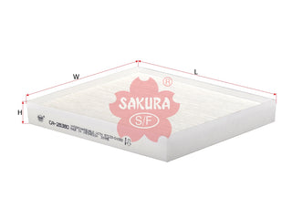 Cabin Air Filter (ဒြပ်စင်)၊ SAKURA၊ 97133-D3000၊ CA-28380၊ HYUNDAI (125872)