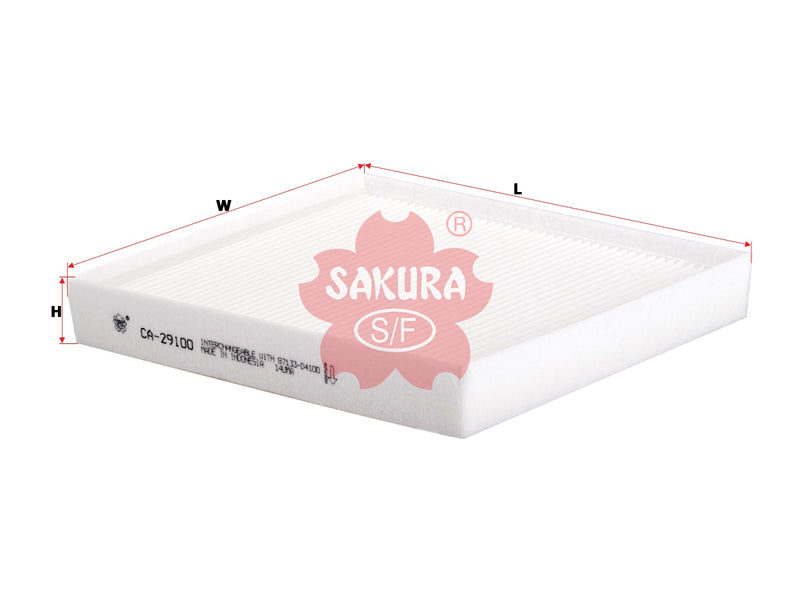 ไส้กรองอากาศห้องโดยสาร(Element), SAKURA, 97133-D4100, CA-29100, KIA (126066)