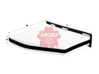 ไส้กรองอากาศห้องโดยสาร(Element) SAKURA, 112 319 0011, CA-30020, SKODA (123478)