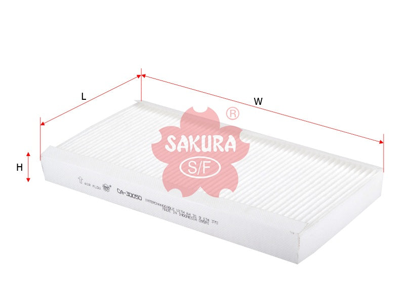 SAKURA,, Cabin Air Filter (Element), 64 31 9 174 370, CA-30050, BMW