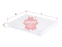SAKURA,, Cabin Air Filter (Element), 4A0 819 439A, CA-3101, AUDI
