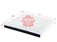 ไส้กรองอากาศแอร์(Element) SAKURA, 19334656, CA-31060, VOLKSWAGEN (123512)