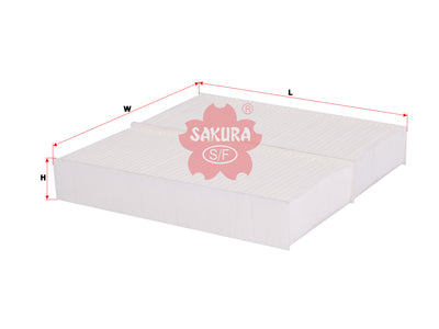 SAKURA,, Cabin Air Filter (Element), 2R2819429, CA-31150-S, VOLKSWAGEN